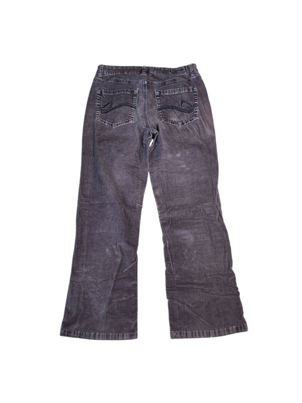 Vintage Jag Womens Fine Corduroy Pants Size 6 Grey Bootcut Mid Rise Fine Wale - Picture 9 of 9